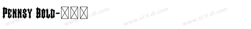 Pennsy Bold字体转换